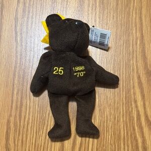 Plush Bear Toy with Yellow Accents